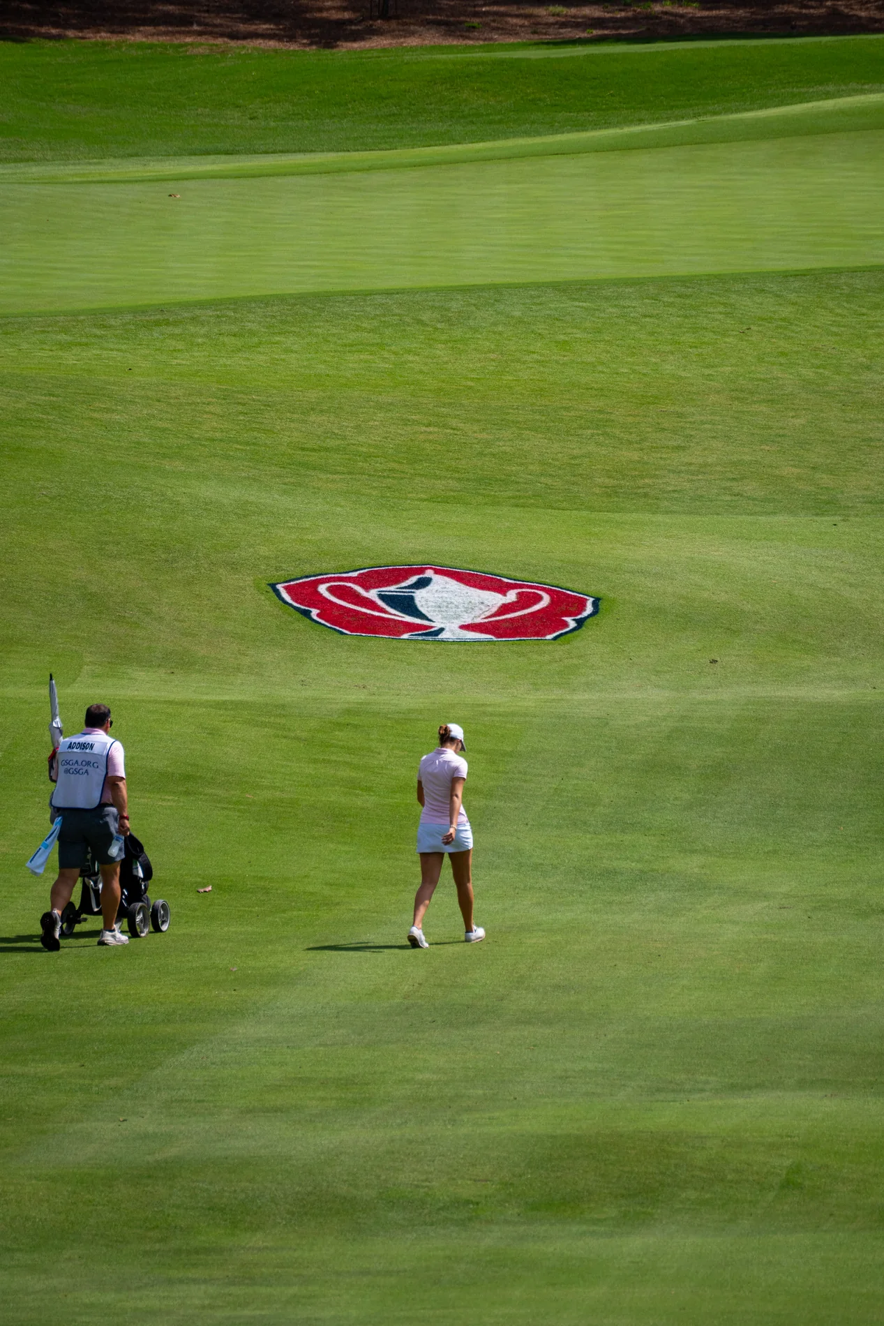 Golf tournament action